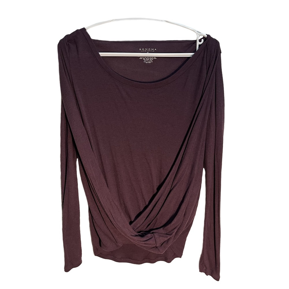 Loose purple long sleeve